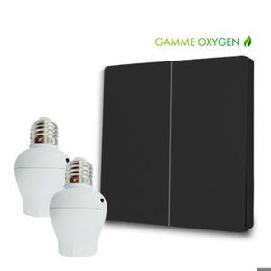Kit Interrupteur Sans Fil Easy Setup - RF433 + WiFi, Contrôle Vocal, Blanc