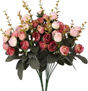 Jewlri Lot de 12 roses artificielles rouges - 38 cm - Pour la Saint-Valentin, la maison, la fête de mariage Jewlri Lot de 12 roses artificielles rouges - 38 cm - Pour la Saint-Valentin, la maison, la fête de mariage