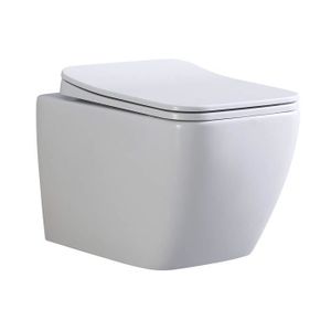WC - TOILETTES CUBE - WC suspendu design (sans bâti-support) + ab