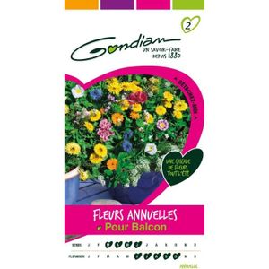 GRAINE - SEMENCE Semences Fleurs Annuelles Pour Balcon Multicolore 1 X 8,1 X 16 Cm[m150]