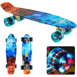 SKATEBOARD - LONGBOARD Mini Skateboard 56 cm, Planche à Roulette avec Rou
