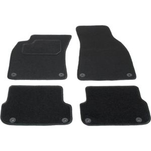 4 TAPIS SOL AUDI A6 C6 BERLINE AVANT 2006-2011 MOQUETTE NOIR SUR MESURE
