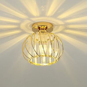 PLAFONNIER Plafonnier moderne en cristal, 40W E27 Lampe de Plafond à LED,  pour cuisine salle de camping entrée couloir chambre