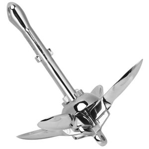 MAGT Ancre de grappin de Bateau Ancre Pliante Durable de grappin de Bateau dacier Inoxydable de pour laccessoire Marin de Petit Bateau MAGT Ancre de grappin de Bateau Ancre Pliante Durable de grappin de Bateau dacier Inoxydable de pour laccessoire Marin de Petit Bateau