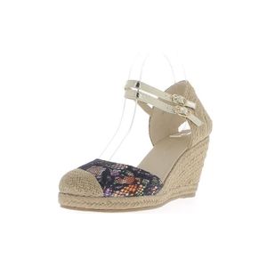 espadrille femme compensée bleu marine