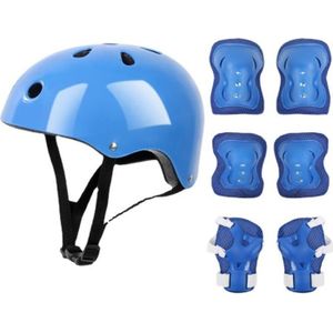 Kit Protection Roller Enfant 7Pcs Casque Genouillère Protège-Poignet  Coudières Protection Skateboard Vélo Trotinette Freestyle (Bleu, 2-9 years)  : : Autres