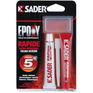 COLLE - PATE FIXATION Colle Epoxy rapide 2x15ML - SADER - 30610770