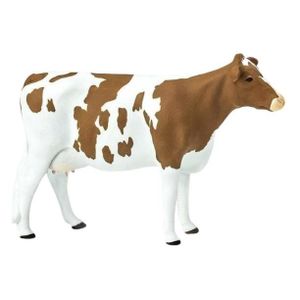 ROBOT - ANIMAL ANIMÉ Figurine - SAFARI - Safari vache Ayrshire ferme junior 13,5 cm - Marron/Blanc - Collection Farm