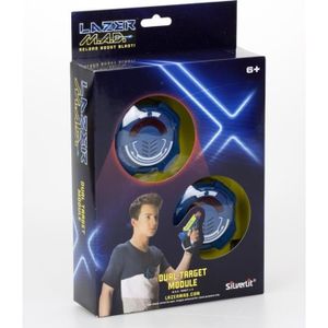 PISTOLET BILLE MOUSSE Jeu Laser Game - Silverlit - Lazer Mad - Dual Target Module - Pour Enfants dès 6 ans - Noir