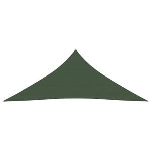 VOILE D'OMBRAGE Voile d'ombrage - VINGVO - Vert - Triangulaire - 160 g/m² - 5x6x6 m - Perméable au vent et à l'eau
