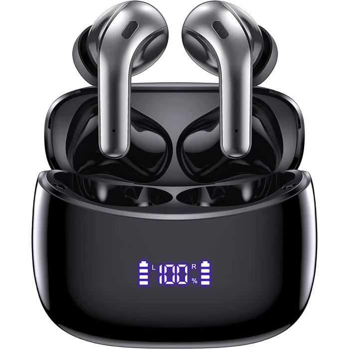 Acheter Écouteurs Bluetooth simples d'affaires, casque d'écoute mains  libres Bluetooth 5.2 d'appel HD, casque antibruit de sport étanche