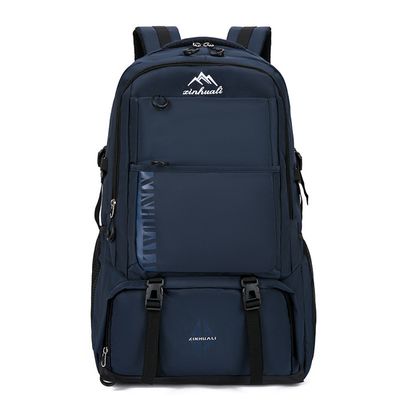 Sac à Dos Randonnée Motif Loup Flammes – Grande Capacité, Compartiment Ordinateur, Léger Et Confortable