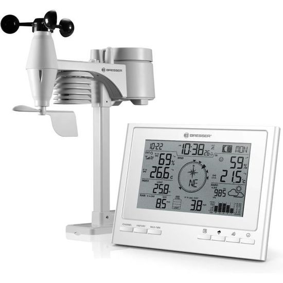 Station Météo Radio-Pilotée FWS-325.pro Avec Capteur Extérieur - Infactory - Écran Couleur LCD