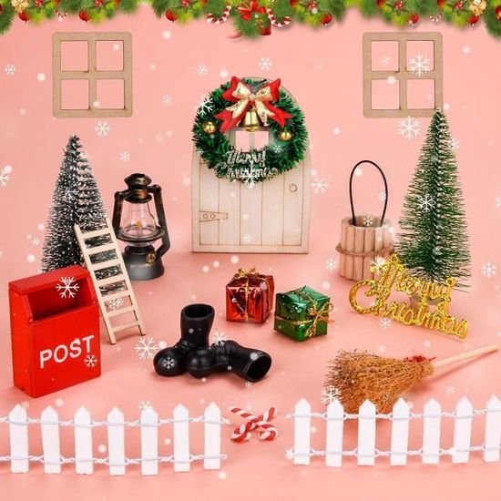 23 Pièces Kit Porte Lutin De Noël,Lutin Farceur De Noel  Accessoires,Miniature Les Lutins Farceurs Kit Lutin Farceur De Noel  P[H4354] - Cdiscount Maison