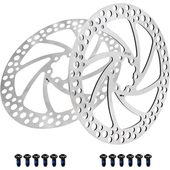 ROTOR DE FREIN à disque en acier au carbone robuste 180 mm pour