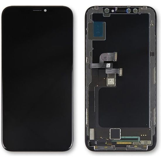 EFAITH Écran pour iPhone XS OLED de Rechange Ecran Tactile 3D Digitizer  Assembly Numériseur d'écran.avec Kit De Réparation Verre Trempé,modèle