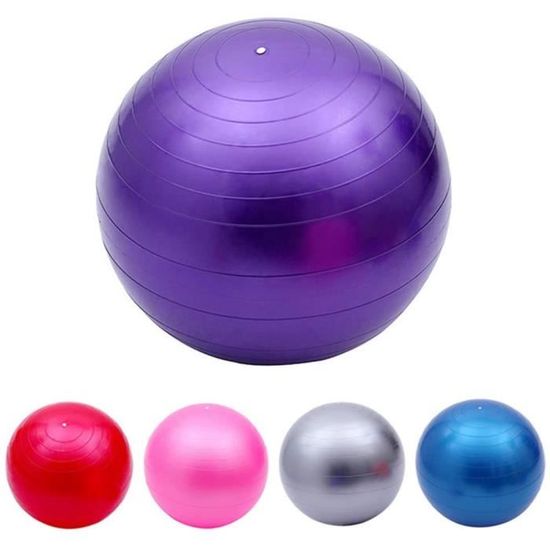 Ballon de Fitness Ballon de Yoga 65 cm PVC Fitness Pilates Balance Ballon de Yoga Fitness Gym Training avec Pompe Anti-Burst An 489