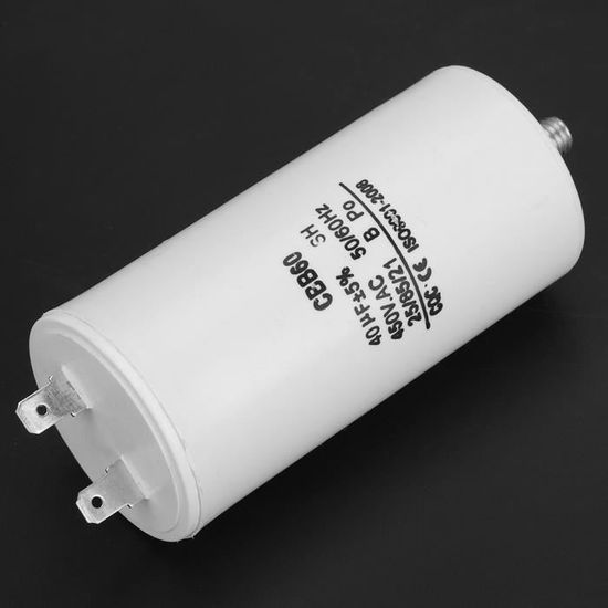 Condensateur CBB60, condensateur de pompe à eau 50 / 60Hz, pompes pour démarrer les machines à