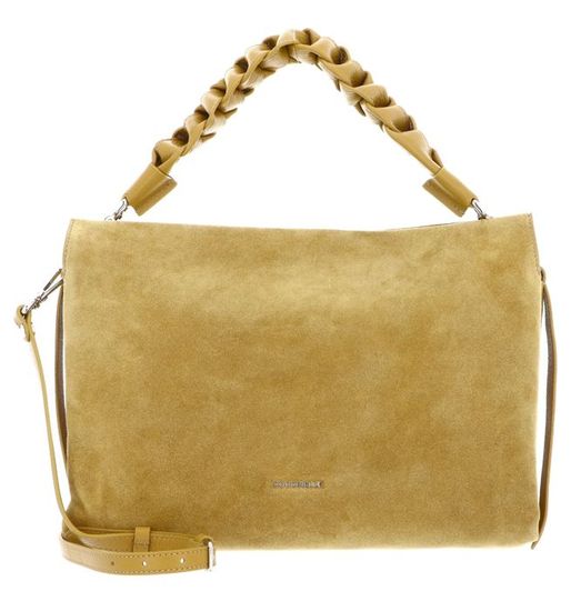 Sac à Main COCCINELLE Blue Soft – Cuir Grainé Citronella (Jaune) – Femme – Italie