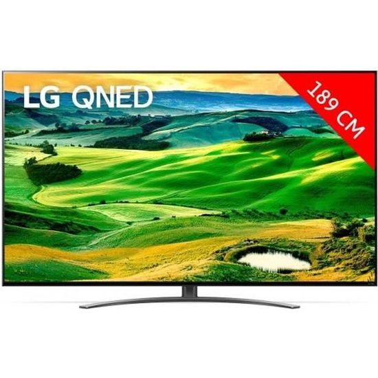 TV LG QNED 4K 189 cm 75QNED816QA - Smart TV - 4 x HDMI - Processeur A7 Gen5 Al Processor 4K - HDR10 - HLG