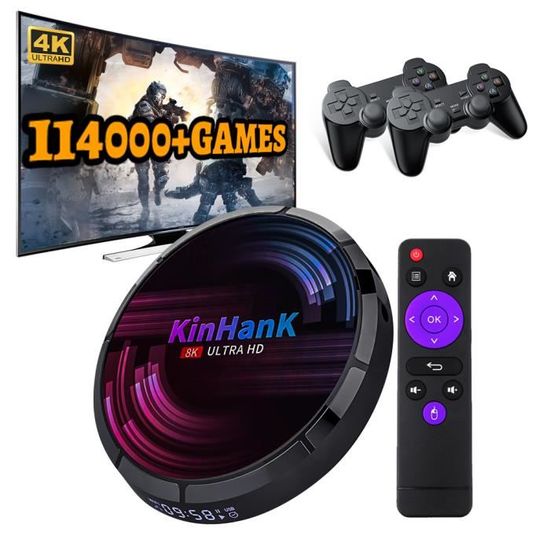 KINHANK Super Console X Max Console de jeu vidéo rétro 70 + émulateurs ...