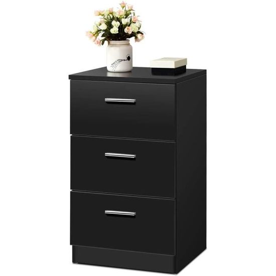 2 Tables De Chevet Enfant Arc-en-ciel Et Nuages - Bois MDF, Porte De Rangement, Capacité 40 Kg, Antidérapantes