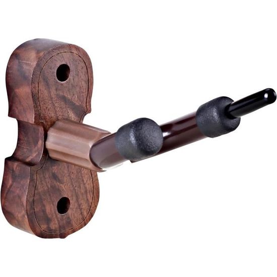 Décoration Instrument Support Murale Violon Guitare En Acajou - Crochet Suspension Ukulélé Alto - Protection Silicone Crochet Mur