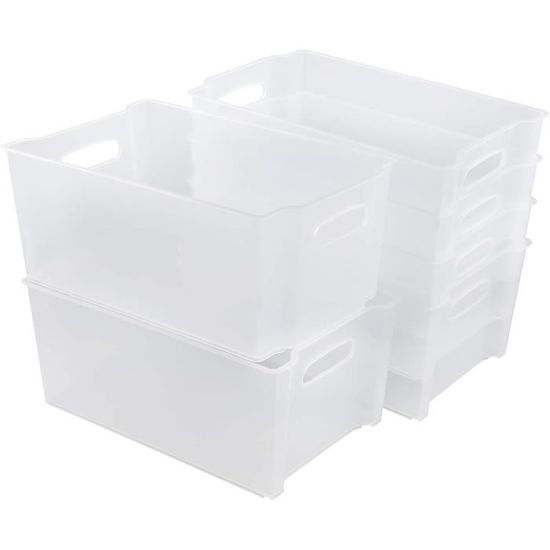 Lot De 6 Boîtes De Rangement En Tissu Non-tissé - 31x31x31 Cm, Marron, Tiroirs à Linge Ou Jouets