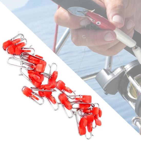 Angel York Lot De 10 Détecteurs De Touche Avec Pince - Accessoires De Pêche