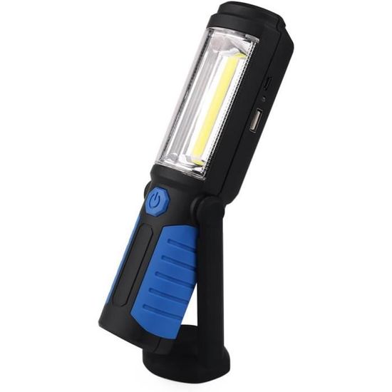 Mini Lampe Torche Magnétique Rechargeable USB - Étanche IPX4 - 3 Modes - Pour Bricolage, Camping, Dépannage Auto - Aimant Puissant