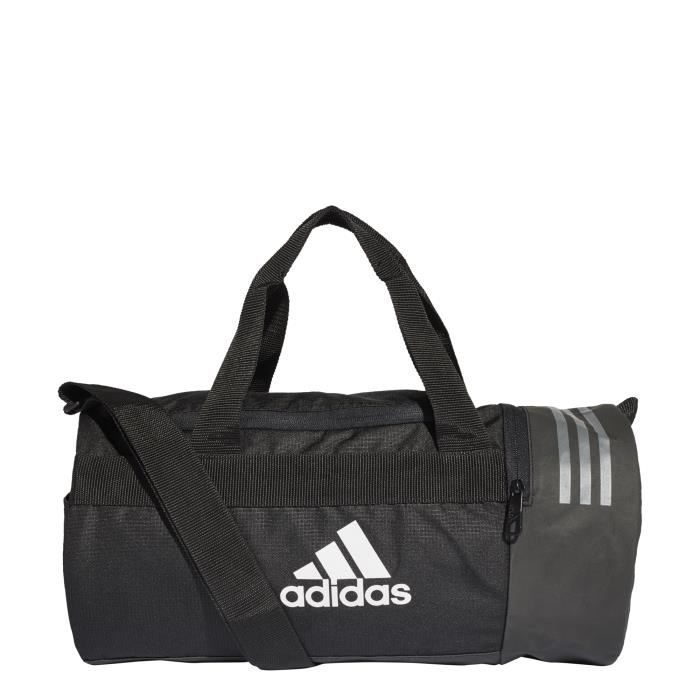 CONVERTIBLE 3-STRIPES DUFFEL BAG - noir/blanc/blanc - XS