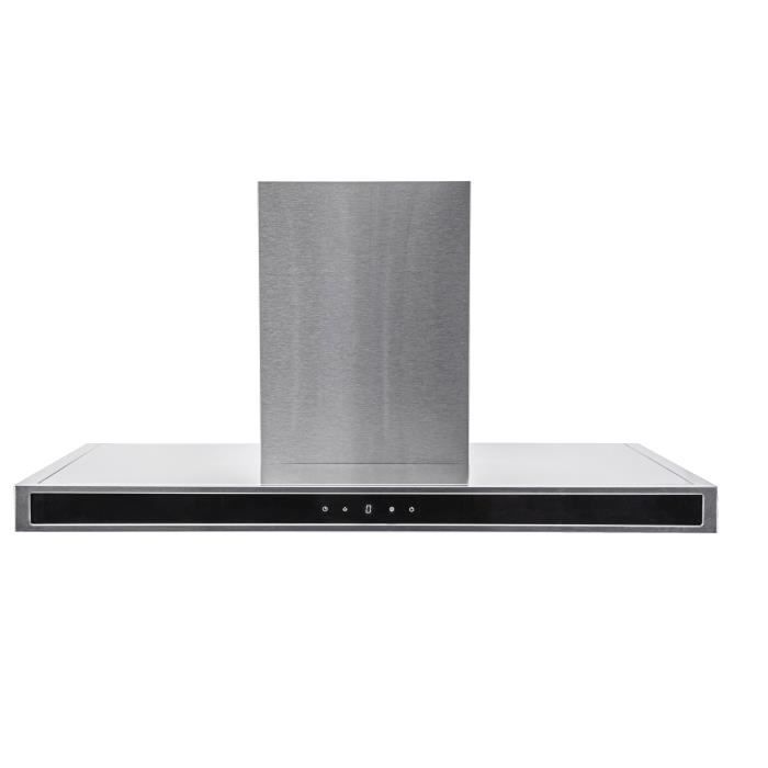 AMSTA AMHB90X - Hotte 90cm Décorative Inox - 595 m3 - 70 dB - Classe B - Recyclage ou Evacuation - Garantie 3 ans