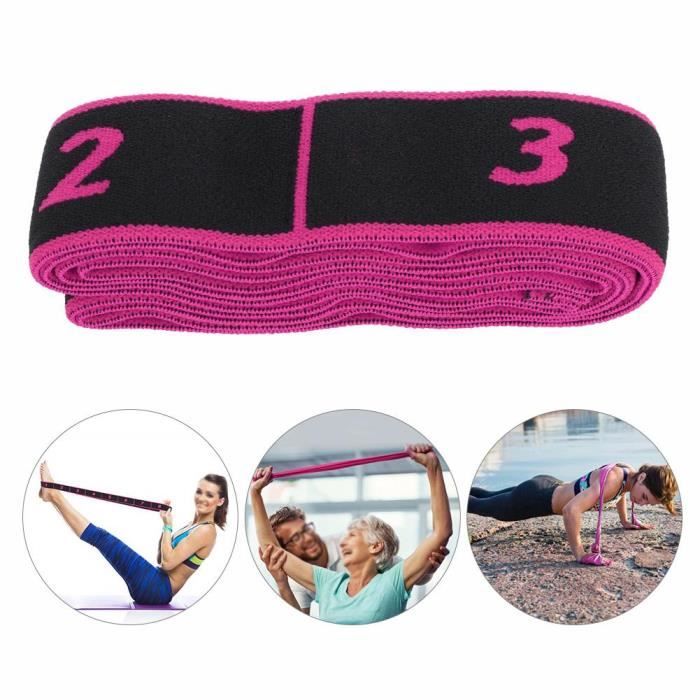 Fitness Elastic Bands Resistance Belt Yoga Sling Accessoire d'exercice pour la formation (rose)-GUA