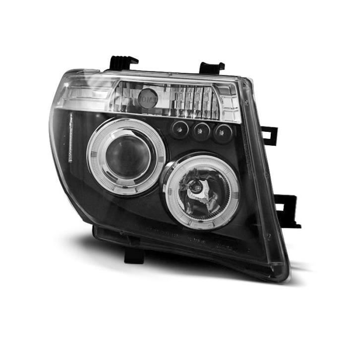 Paire de feux phares Nissan Pathfinder 05-10 angel eyes noir