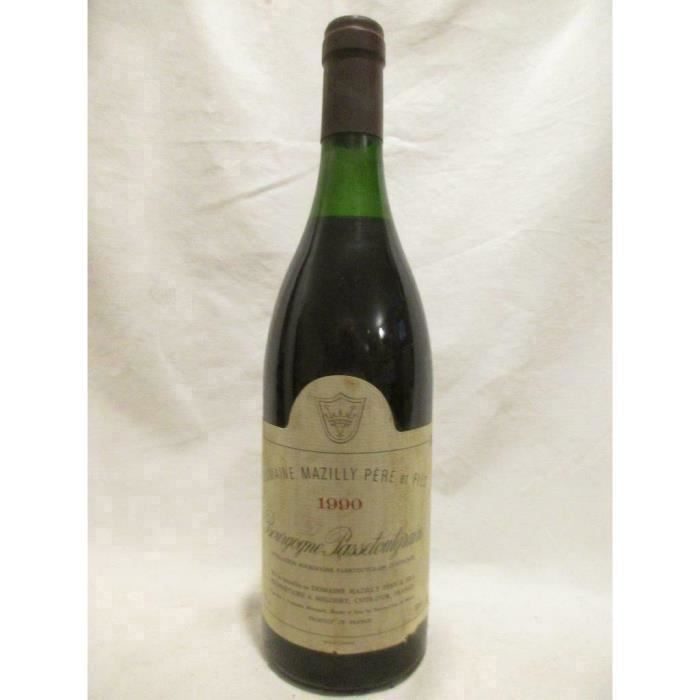 passetoutgrain domaine mazilly (b3) rouge 1990 - bourgogne