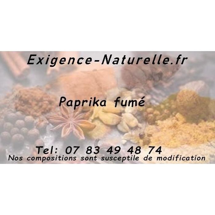 Epices modele paprika fume