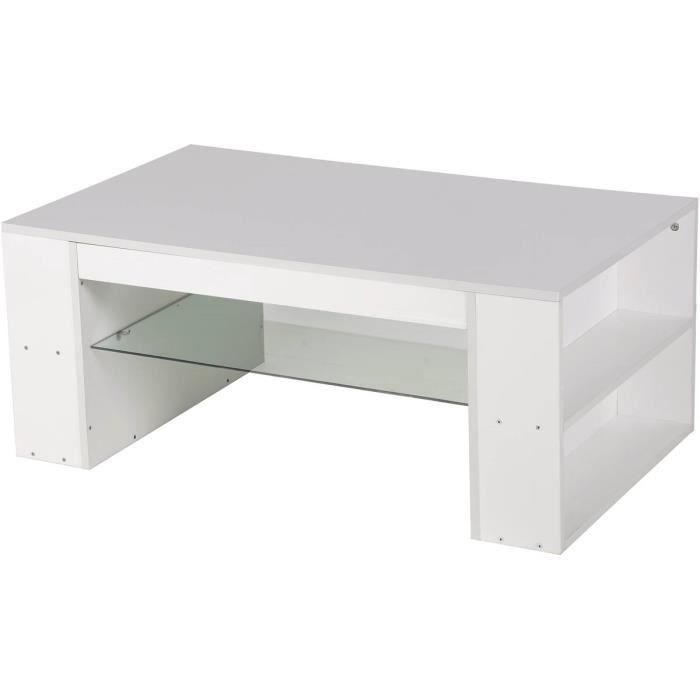 Table basse -Lawson- laqué - Blanc