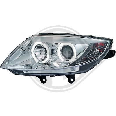 1251281 , Paire de Feux Phares Angel eyes CCFL chrome pour BMW Z4 Roadster - Coupe de 2003 a 2009