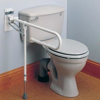 Barre d appui relevable avec pied de soutien