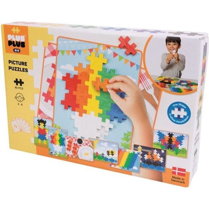 Box Midi BIG Basic 60 pièces Puzzle - Plus Plus