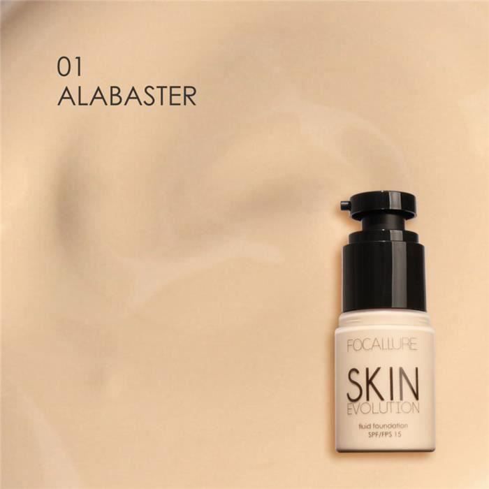 QL FOCALLURE Base Crème Visage Blanchissant Hydratant Correcteur Camouflage Fond de Teint Liquide Maquillage # 1