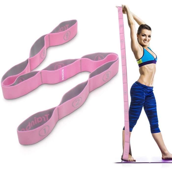 Sangle d'exercice,Bandes élastiques d'exercice d'entraînement,Adultes Bande de Résistance élastique Latine Yoga Pilates Danse Gym