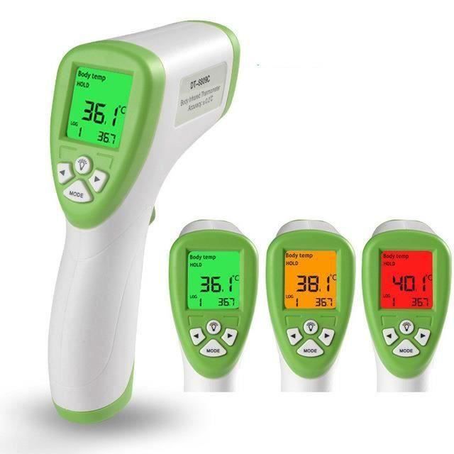 Front de et Thermomètre Numérique Médical ,Thermomètre Infrarouge Professional Approuvé par la CE et la FDA - Vert