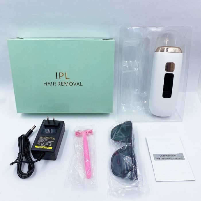 Epilateur électrique,épilateurs Epilateur lumiere pulsee Epilateur electrique femme Epilateur visage Epilateur laser - Type white