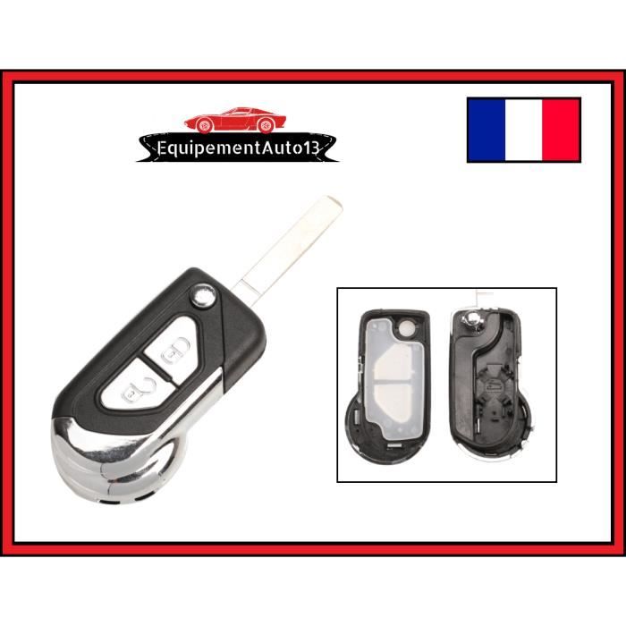 coque clip de clé pliante CITROEN DS3 C3 télécommande CE0536 2 boutons CE0536