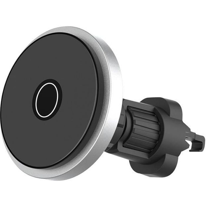 Support voiture Magsafe Chargeur magnétique Charge rapide 10W iPhone 12 Noir