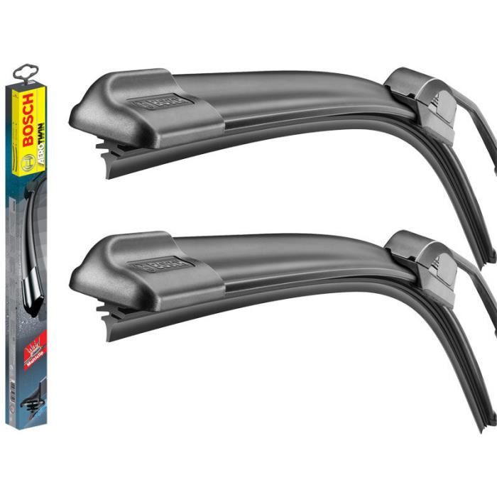 Jeu de 3 Balais Essuie Glace Avant/Arrière pour Renault Megane 3 Berline Coupé de 11/2008 à 08/2016 - Bosch Aerotwin / Valeo-Marchal