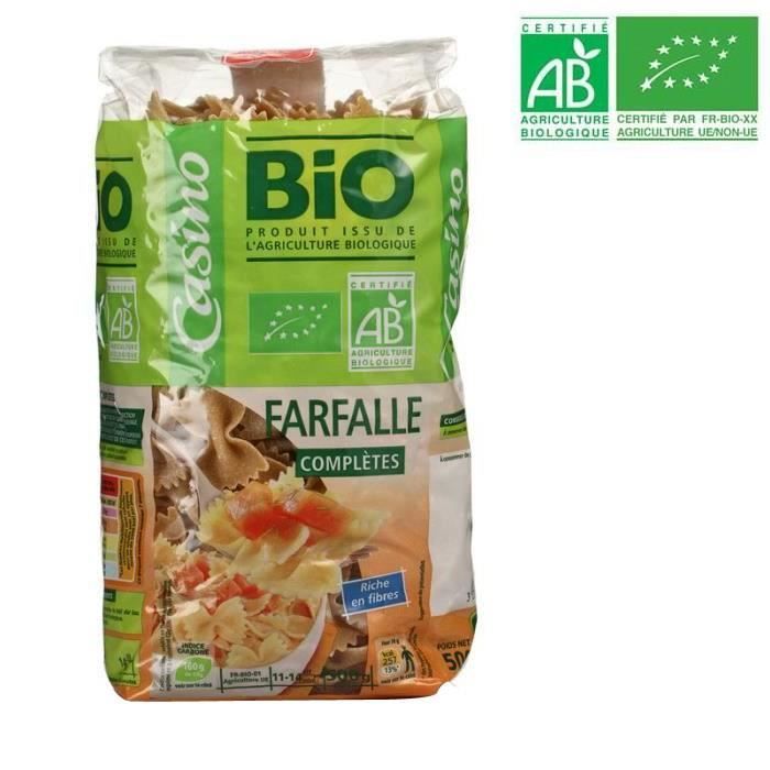 Farfalles complètes bio - 500 g