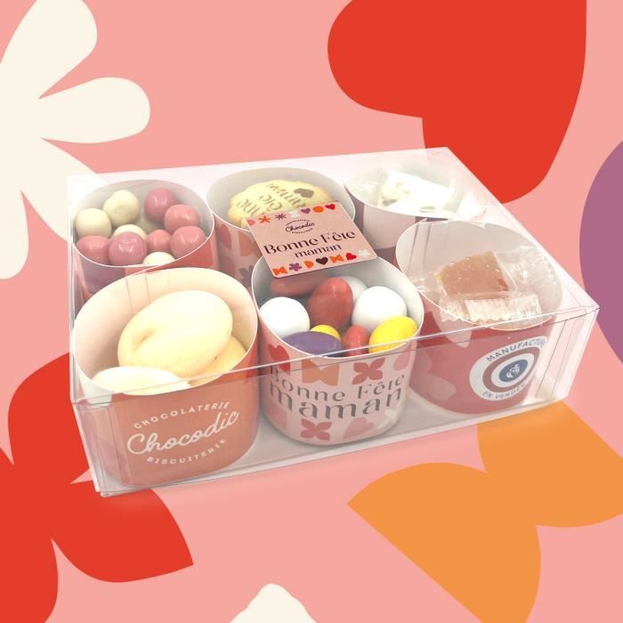 Coffret 6 timbales chocolat fête des mères bonne fête maman