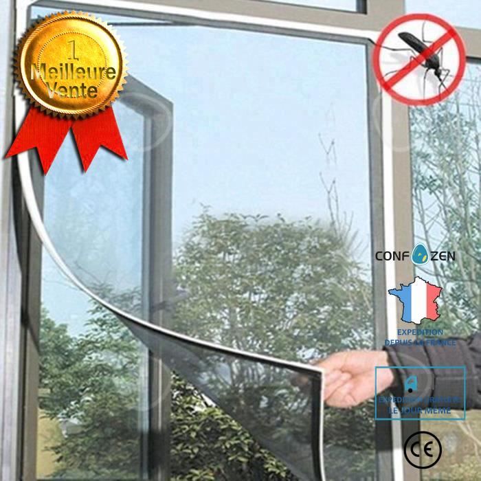 C® anti-insectes moustiquaire porte fenêtre rideau net maille protecteur d'écran pour cuisines chambres salon vérandasTaille: 1,5x1,